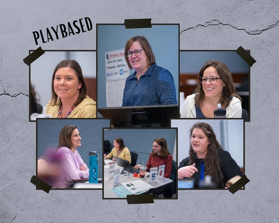 COLLAGE OF FEMALE FACES AT AN EVENT